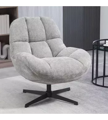 Meta title -  Fauteuil pivotant gris - MOLTO