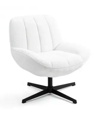 Meta title -  Fauteuil pivotant blanc - RENA