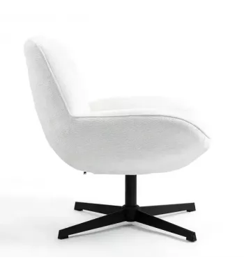 Meta title -  Fauteuil pivotant blanc - RENA