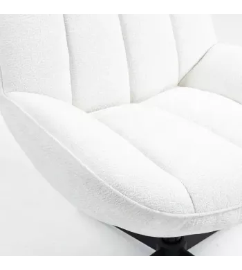 Meta title -  Fauteuil pivotant blanc - RENA