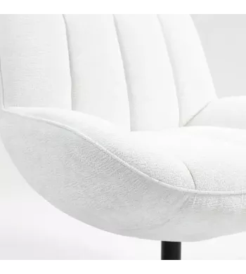 Meta title -  Fauteuil pivotant blanc - RENA