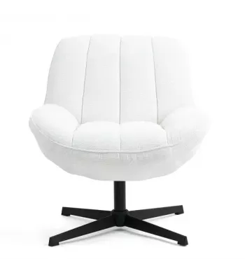 Meta title -  Fauteuil pivotant blanc - RENA