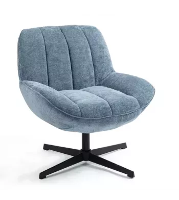 Meta title -  Fauteuil pivotant bleu - RENA