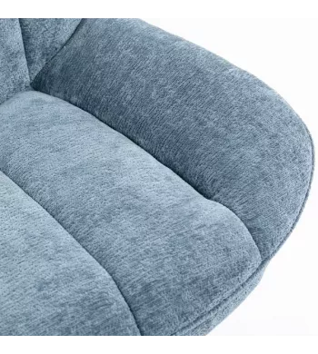 Meta title -  Fauteuil pivotant bleu - RENA