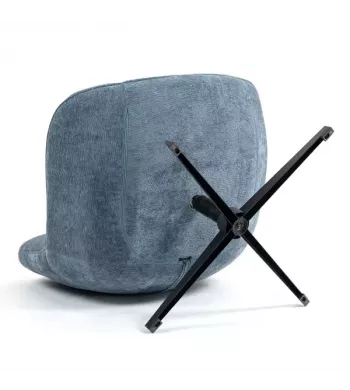 Meta title -  Fauteuil pivotant bleu - RENA
