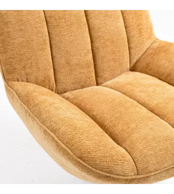 Meta title -  Fauteuil pivotant safran - RENA