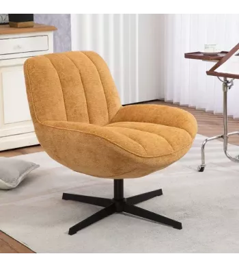 Meta title -  Fauteuil pivotant safran - RENA