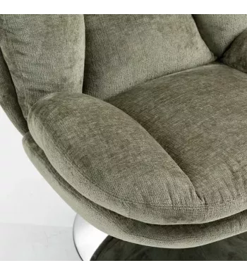 Meta title -  Fauteuil pivotant kaki - TOPI