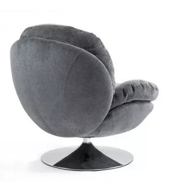 Meta title -  Fauteuil pivotant gris foncé - TOPI