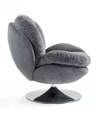 Meta title -  Fauteuil pivotant gris foncé - TOPI