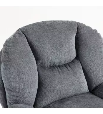 Meta title -  Fauteuil pivotant gris foncé - TOPI