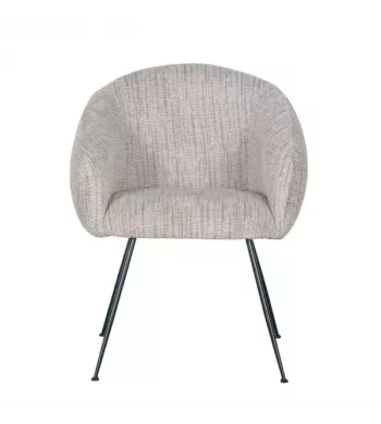 Meta title -  Fauteuil en tissu beige et café VADIM - VADIM