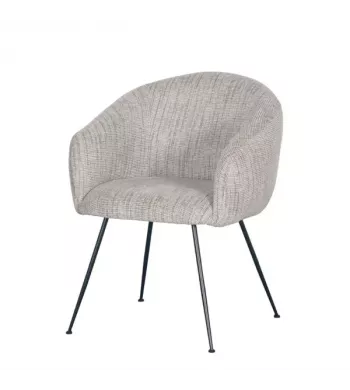 Meta title -  Fauteuil en tissu beige et café VADIM - VADIM