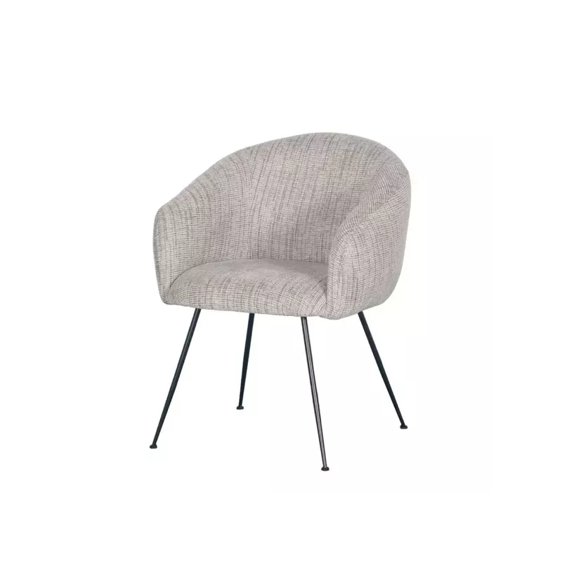 Meta title -  Fauteuil en tissu beige et café VADIM - VADIM