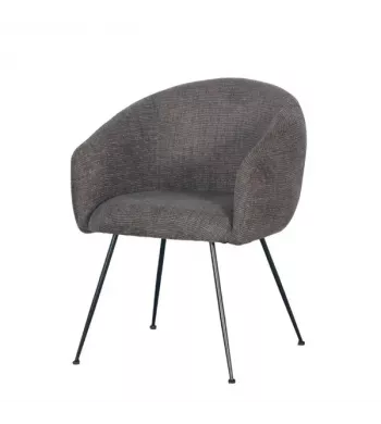 Meta title -  Fauteuil en tissu marron et ambre VADIM - VADIM
