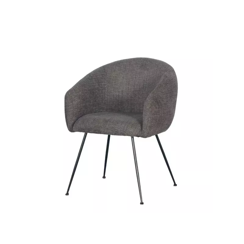 Meta title -  Fauteuil en tissu marron et ambre VADIM - VADIM