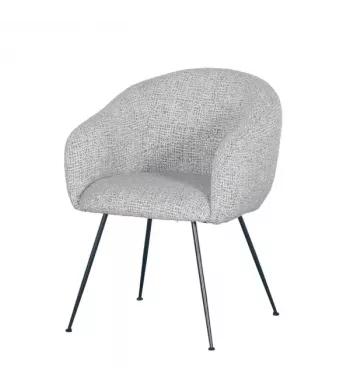 Meta title -  Fauteuil en tissu gris clair VADIM - VADIM