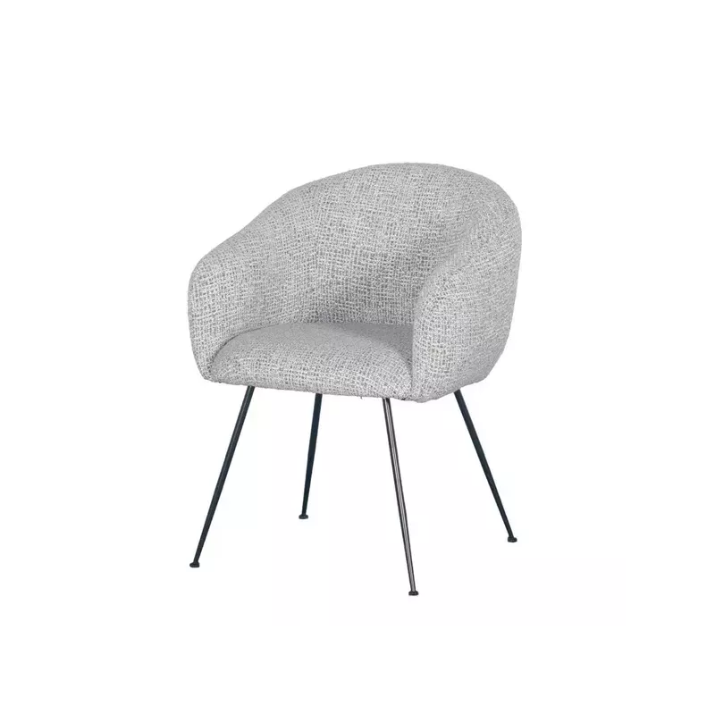 Meta title -  Fauteuil en tissu gris clair VADIM - VADIM