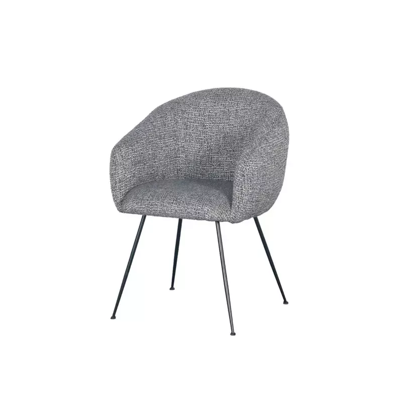 Meta title -  Fauteuil en tissu gris foncé VADIM - VADIM