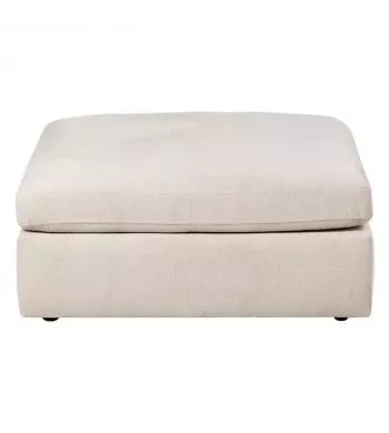 Meta title -  Pouf pour canapé 100cm tissu sable - WAYNE