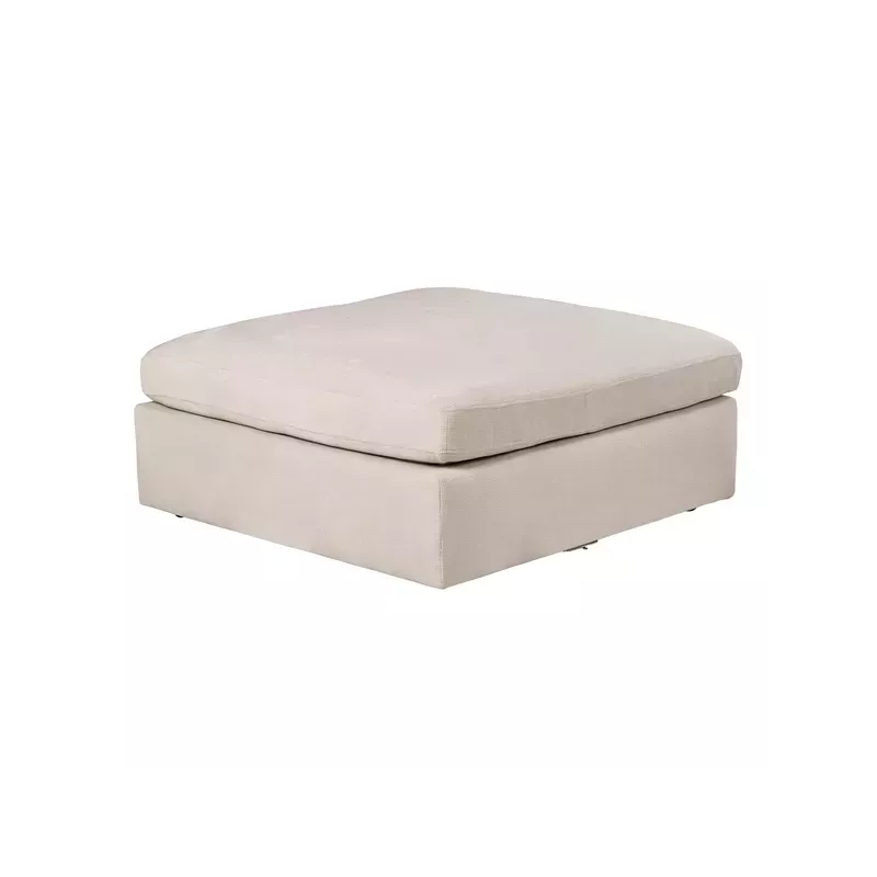 Meta title -  Pouf pour canapé 100cm tissu sable - WAYNE