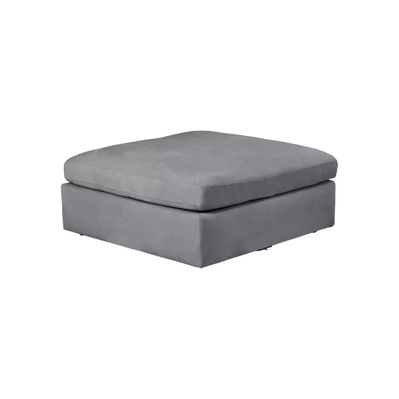 Meta title -  Pouf pour canapé 100cm tissu gris foncé - WAYNE