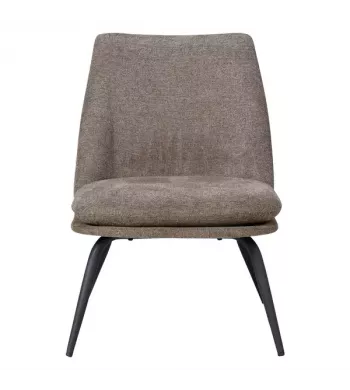 Meta title -  Fauteuil tissu marron foncé - LUZ