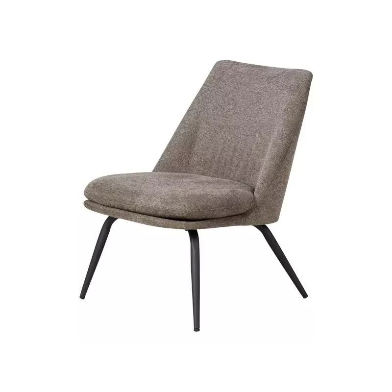 Meta title -  Fauteuil tissu marron foncé - LUZ