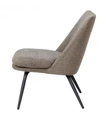 Meta title -  Fauteuil tissu marron foncé - LUZ