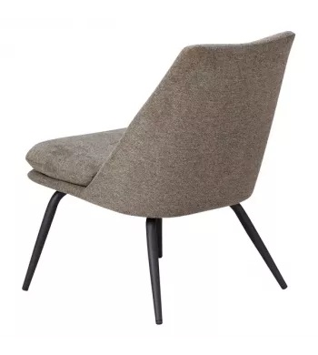 Meta title -  Fauteuil tissu marron foncé - LUZ