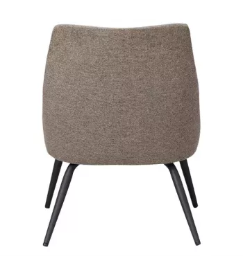 Meta title -  Fauteuil tissu marron foncé - LUZ
