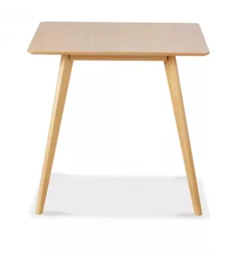 Meta title -  Table repas carré 80cm chêne naturel