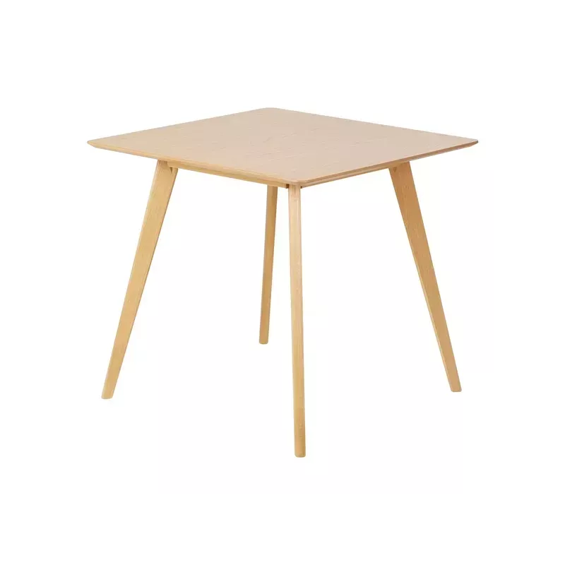 Meta title -  Table repas carré 80cm chêne naturel
