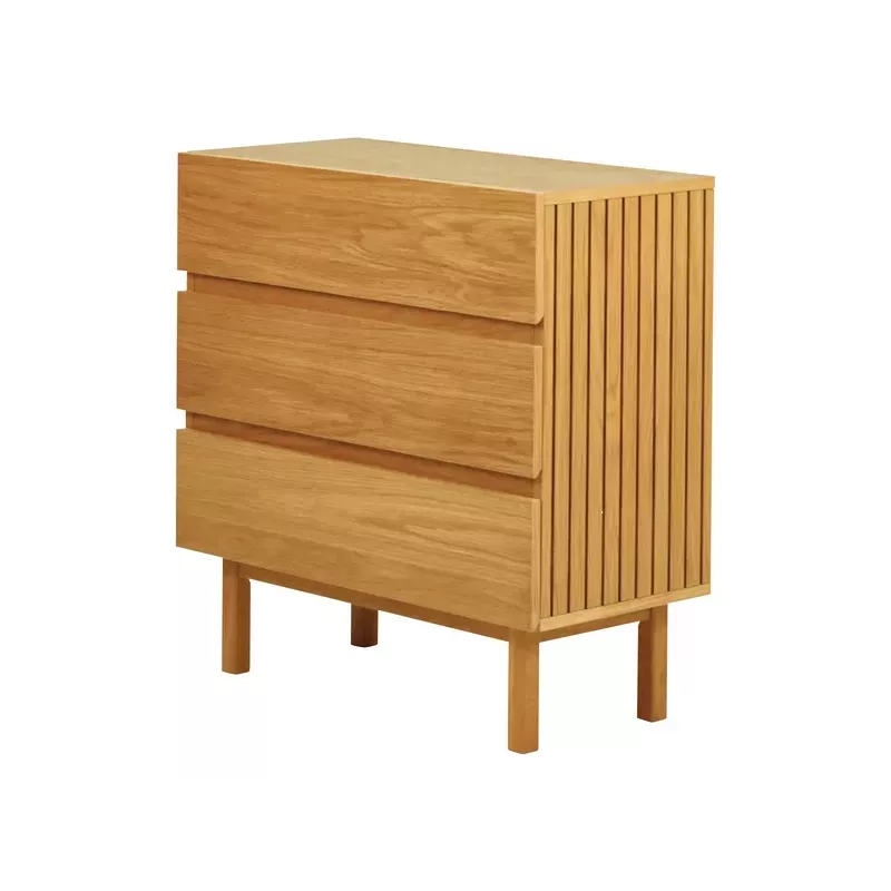 Meta title -  Commode 3 tiroirs naturel