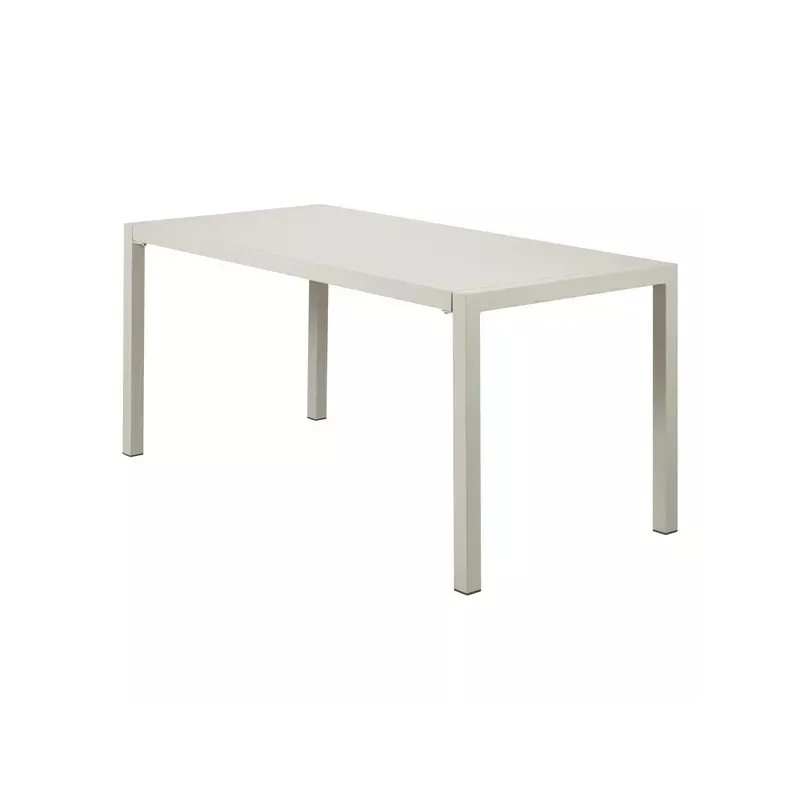 Meta title -  Table repas outdoor 160cm métal beige