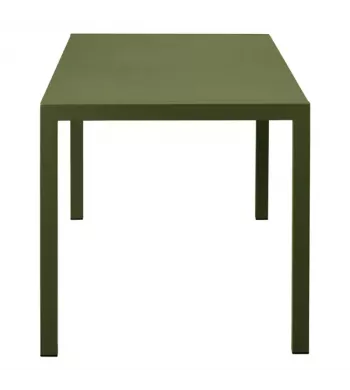 Meta title -  Table repas outdoor 160cm métal vert foncé