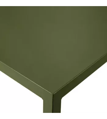 Meta title -  Table repas outdoor 160cm métal vert foncé