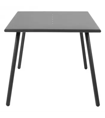 Meta title -  Table repas outdoor métal anthracite