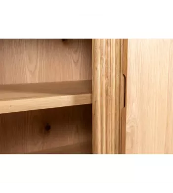 Meta title -  Meuble bas 2 portes chêne naturel
