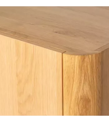 Meta title -  Meuble bas 2 portes chêne naturel