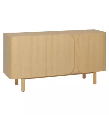 Meta title -  Meuble bas 3 portes chêne naturel