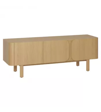 Meta title -  Meuble télé 155cm chêne naturel