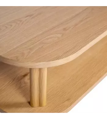 Meta title -  Table basse 130cm chêne naturel