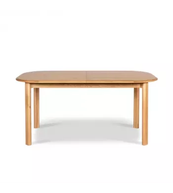 Meta title -  Table repas 160 cm avec allonge chêne naturel