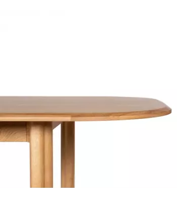 Meta title -  Table repas 160 cm avec allonge chêne naturel