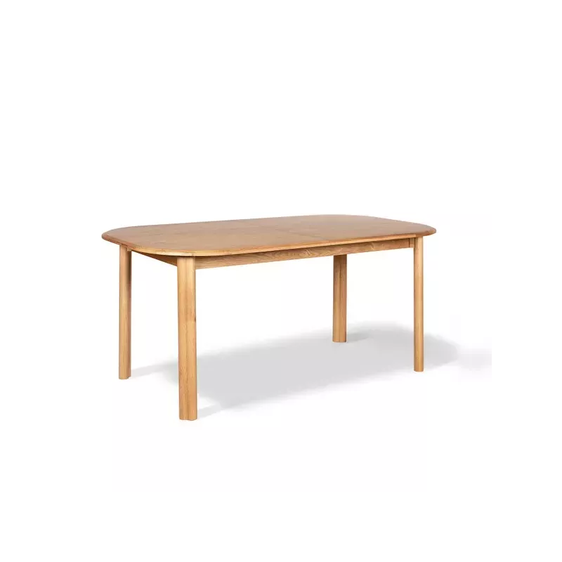 Meta title -  Table repas 160 cm avec allonge chêne naturel