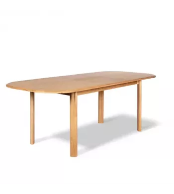 Meta title -  Table repas 160 cm avec allonge chêne naturel