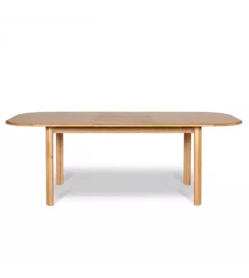 Meta title -  Table repas 160 cm avec allonge chêne naturel