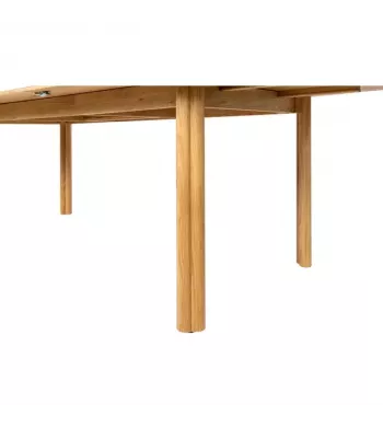Meta title -  Table repas 200cm avec allonge chêne naturel