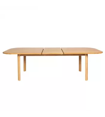 Meta title -  Table repas 200cm avec allonge chêne naturel